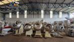 Lote de dez drageadeiras em a�o inox com capacidades entre 150 litros e 350 litros