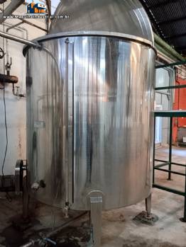 Tanque em inox com fervedor 5.000 litros Zegla