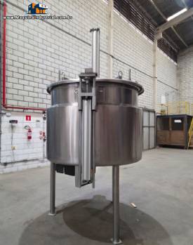 Reator tanque misturador agitador encamisado em inox 1.800 litros KROMA