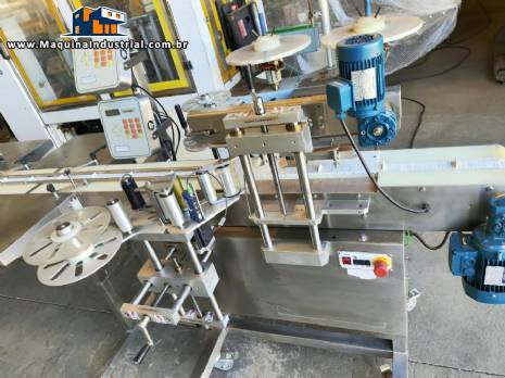 Aplicadora de selo lacre para cartuchos 3 abas selo de produto importado com cabe�ote duplo Tecmaes