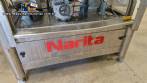 Rotuladora autom�tica em inox com dois cabe�otes para r�tulos autoadesivo Narita