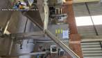 Rosca transportadora helicoidal inclinada com silo em inox