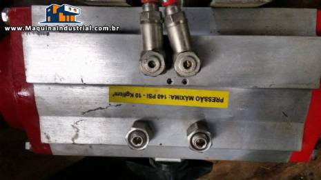 V�lvula com atuador pneum�tico MGA