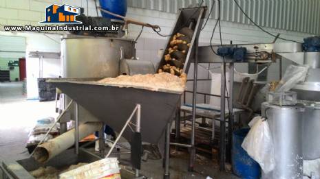 Linha continua para produção de batatas fritas Incalfer