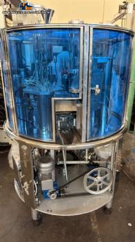 Envasadora dosadora rotativa seladora atuom�tica para copos potes frascos Milainox MB-1