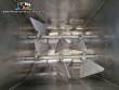 Misturador de p�s interno em a�o inox com 2 eixos 350 litros
