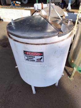 Tanque derretedor em a�o carbono encamisado 1200 litros