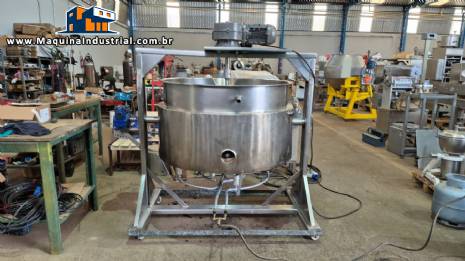 Cozinhador tacho em inox a g�s 600 litros