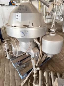 Centr�fuga separadora vertical em a�o inox