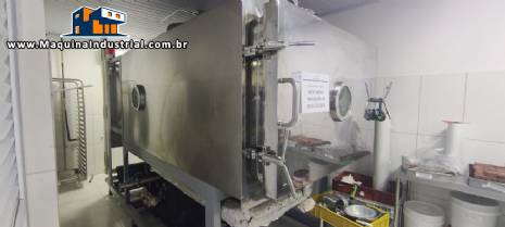 Liofilizador m�quina de liofiliza��o para frutas em inox para 50 kg a 60 kg