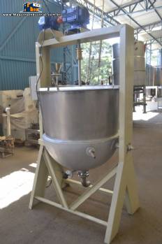 Tacho em inox a vapor 500 L