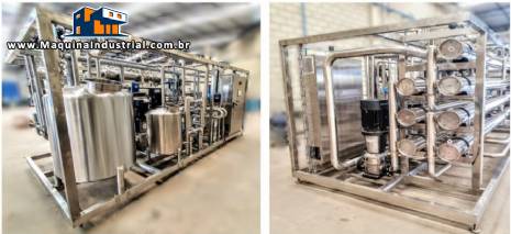 Sistema de filtra��o concentra��o por membrana 15.000 L h Padroniza