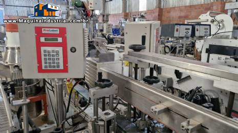 Rotuladora automtica cabeote duplo rtulos auto adesivo Prolabel
