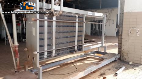 Pasteurizador de placas em aço inox Alfa Laval CLIP 8-RM Pasteurizador de placas em aço inox Alfa Laval CLIP 8-RM
