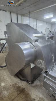 Quebrador cortador de blocos carnes Ibrasmak com moedor Simetria e esteira transportadora Quebrador cortador de blocos carnes Ibrasmak com moedor Simetria e esteira transportadora