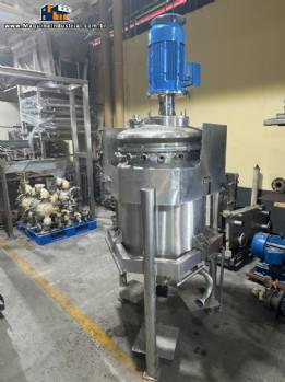 Tanque encamisado misturador em inox Turbon Mixer alto cisalhamento Recinox 200 litros 7,5 CV Tanque encamisado misturador em inox Turbon Mixer alto cisalhamento Recinox 200 litros 7,5 CV