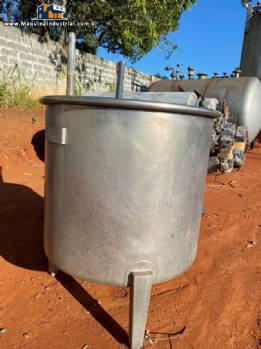 Tanque misturador em aço inox Zegla 500 litros Tanque misturador em aço inox Zegla 500 litros